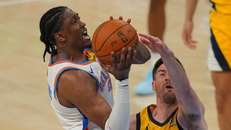 Game 5: Williams scores 40 points and Thunder win 120-109 for a 3-2 NBA Finals lead over Pacers