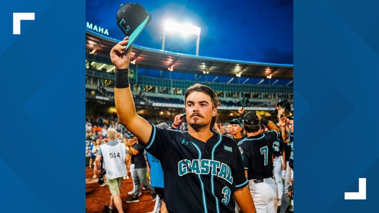 Coastal Carolina’s 6-2 win over Oregon State at College World Series extends its streak to 25 games