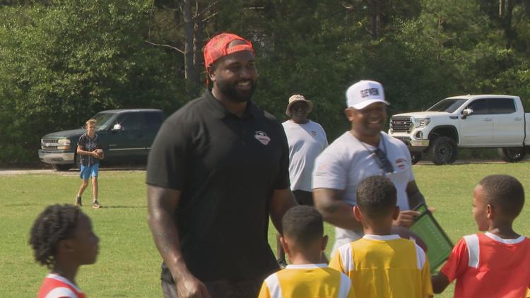 Columbia product and former NFL linebacker hosts his first flag football day