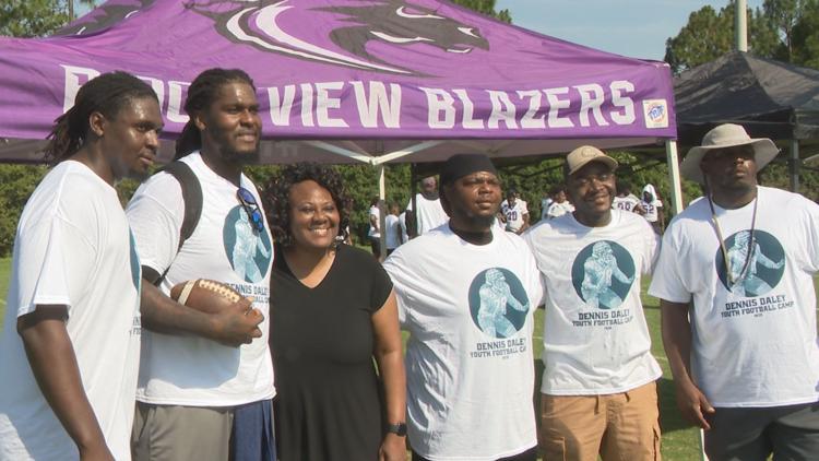 Dennis Daley hosts his annual youth football camp at Ridge View High School