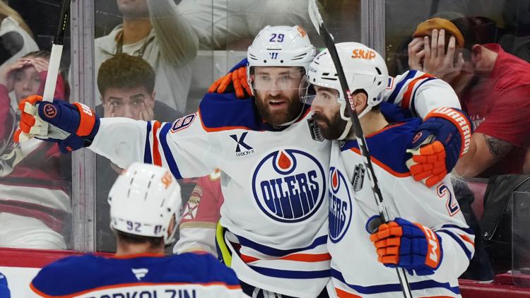 Leon Draisaitl scores in OT again, Oilers beat Panthers 5-4 in Game 4 to tie Stanley Cup Final