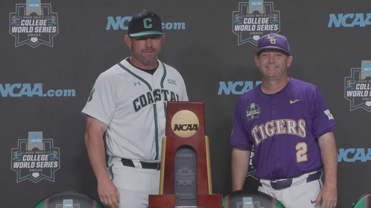 And then there were two Coastal Carolina and LSU are the final two teams still playing in Omaha
