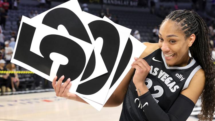 Aja Wilson scores 22 becomes fastest in WNBA history to 5000 points as Aces beat Sun