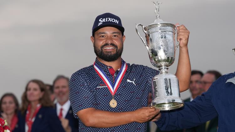 J.J. Spaun weathers the worst of wet Oakmont to win US Open