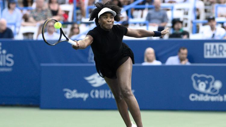 45 year old Venus Williams becomes the oldest woman since Martina Navratilova to win a match