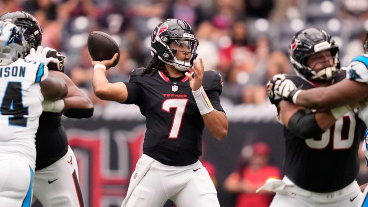CJ Strouds TD pass helps Texans defeat Panthers 20 3 in preseason