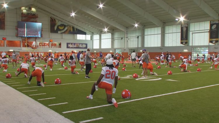 Clemson continues preseason practice marking day two of camp