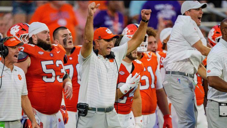 No 12 Clemsons visit to Georgia Tech No 5 Miami hosting No 18 South Florida headline ACC slate