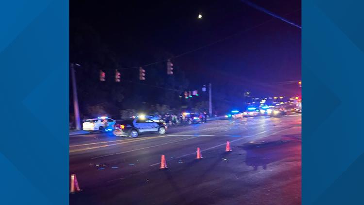 Lexington Police Intersection closed at North Lake Drive and Sunset Boulevard
