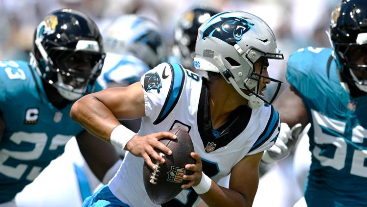 Turnovers fourth down stops doom Panthers in lopsided Week 1 loss to the Jaguars