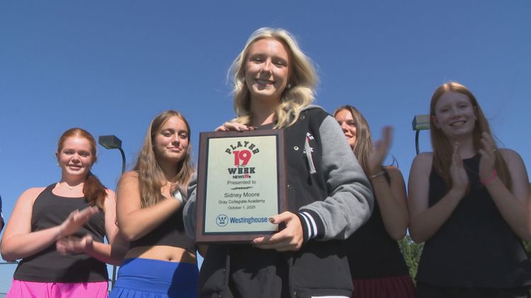 Gray Collegiate Academy tennis player is a News19 Player of the Week