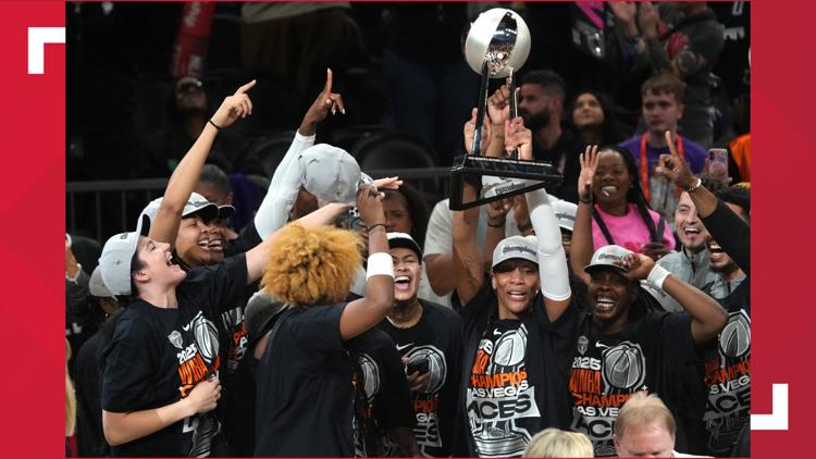 A’ja Wilson scores 31 and Aces win 3rd WNBA title in 4 seasons, beating Mercury 97-86 for 4-game sweep