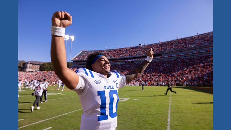 Nate Sheppard’s 3-yard TD, Duke’s 2-point conversion stun Clemson 46-45