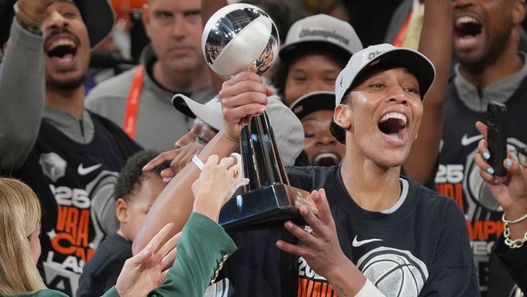 Aja Wilson wins AP Female Athlete of the Year following historic 4th WNBA MVP