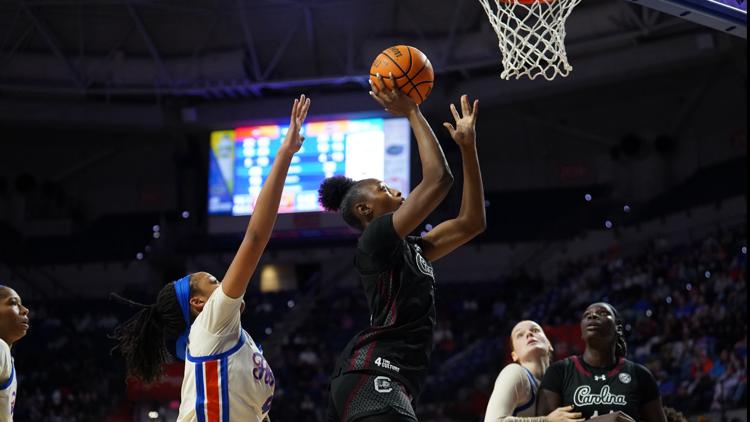 Raven Johnson, Edwards lead the way as No. 3 South Carolina holds off Florida 74-63