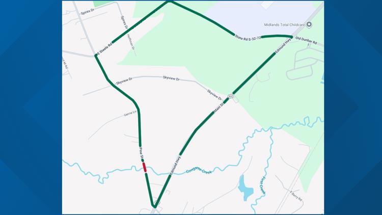 SCDOT to close Pine Street in Lexington County detour traffic for bridge repair