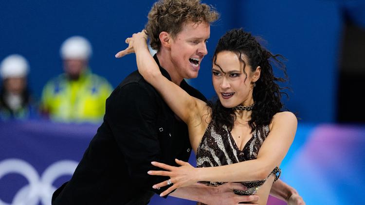 When do Madison Chock and Evan Bates compete for a medal in free dance