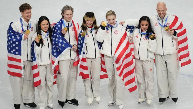 Team USA has a secret group chat for gold medalist figure skaters Heres an inside look