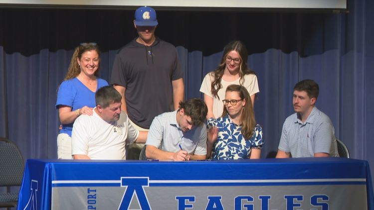 Two members of Airports state championship baseball team make their college choice official