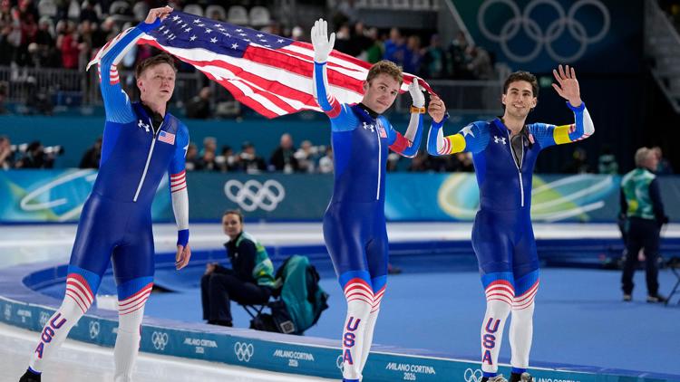 Did Team USA win gold in speedskating team pursuit