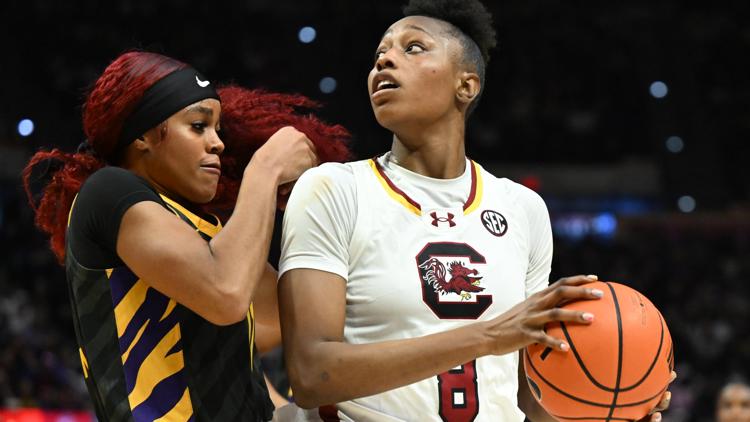 No 3 South Carolina beats No 6 LSU 79 72 extending winning streak against the Tigers to 18 games