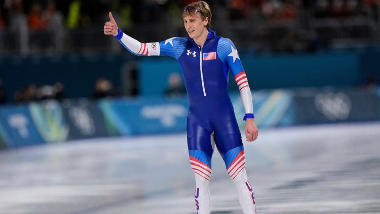 Did Jordan Stolz deliver as the favorite in the Olympic 1000 meters speed skating race