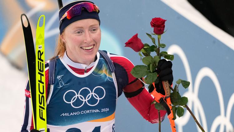 First time Olympian wins gold in womens biathlon sprint