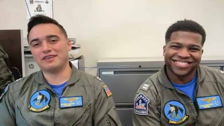 Navy Air Force pilots make historic joint Super Bowl 60 flyover