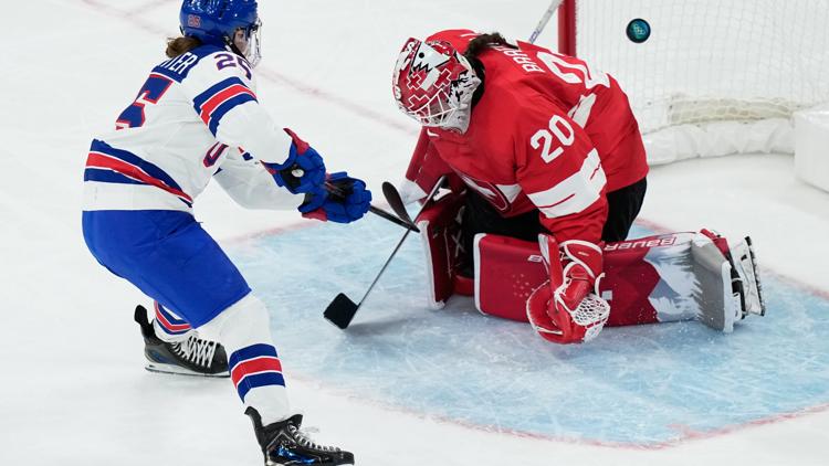 US routs Switzerland in womens hockey still undefeated at 2026 Olympics