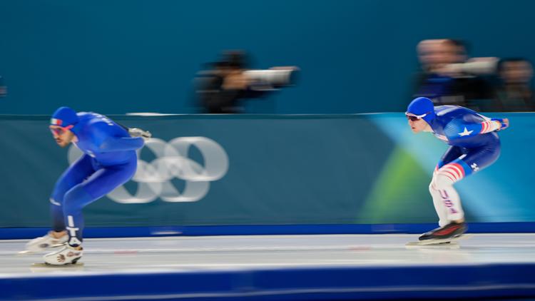 Speedskater Casey Dawson was the only US athlete in the mens 5000 meter final Heres how he did