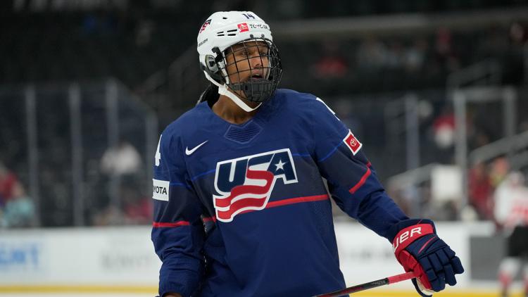 Laila Edwards makes history as first Black woman on US womens Olympic hockey team