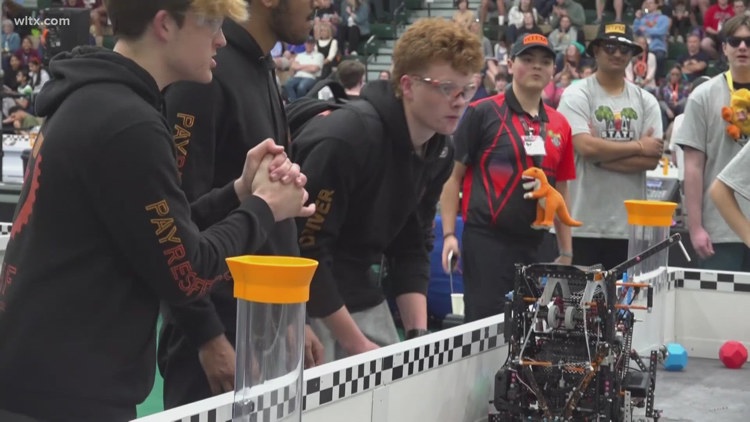 300+ student engineers compete at SC robotics finals in Lexington County
