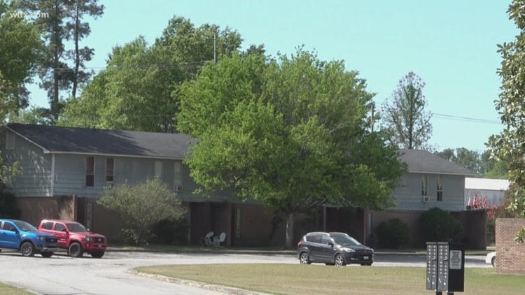 A 50 unit townhome project could replace Lakeland Apartments on Old Chapin Road in Lexington