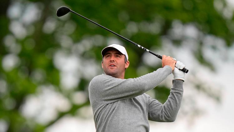 Scottie Scheffler part of 7 way tie for the lead at PGA Championship