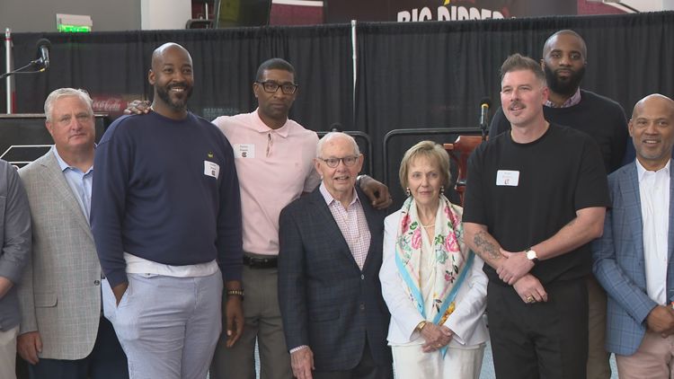 Former Gamecock basketball coach Dave Odom and his  teams are honored as part of a reunion weekend