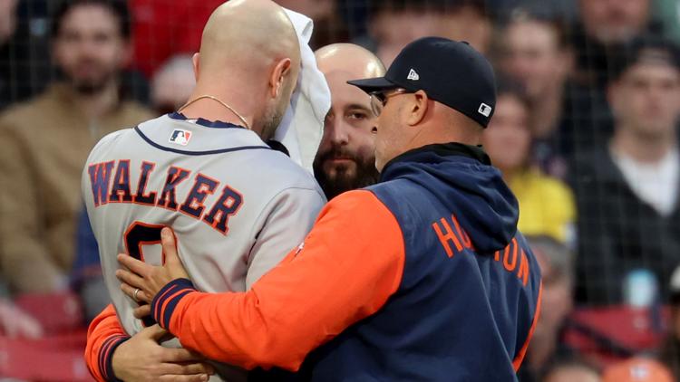 Former Gamecock Christian Walker describes getting hit in the head with a 93 mph fastball