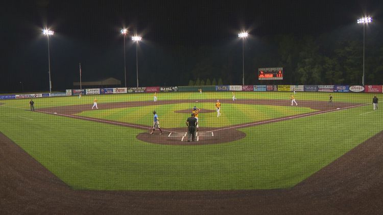 The Lexington County Blowfish defeat Macon 7 1 on Independence Day Eve