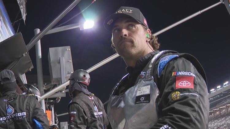 From the football field to racing former Clemson safety is proving to be a quick study