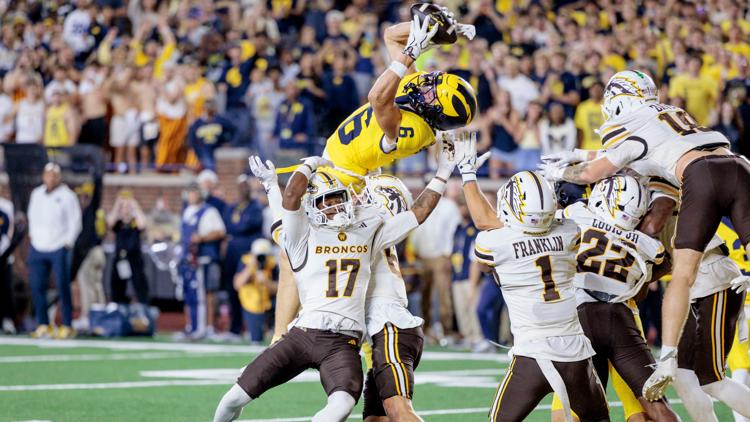 Citing rule book NCAA says it cant overturn Michigans controversial win over Western Michigan