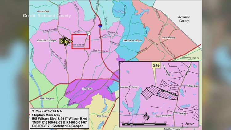 Richland County considers rezoning for 78 acre Wilson Boulevard housing development