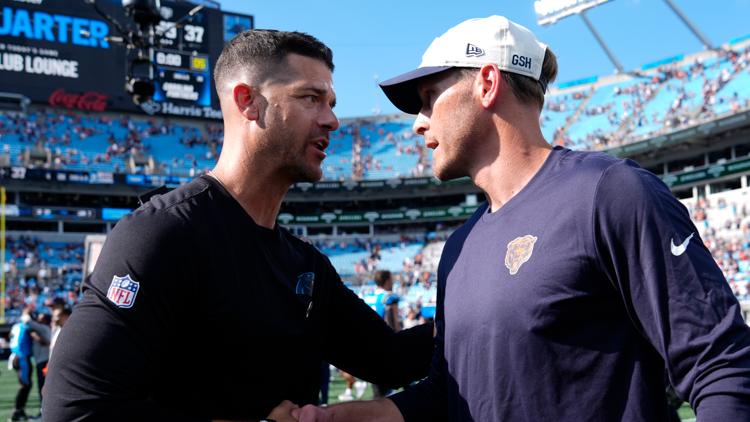 Carolina cant slow down explosive Chicago as the Bears roll 59 37
