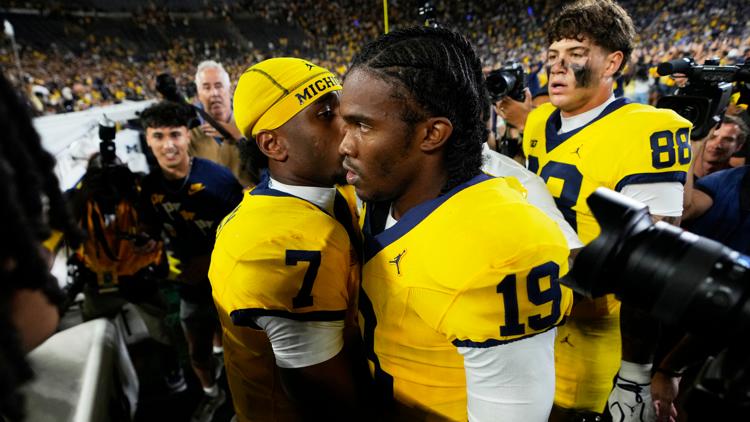 Michigan falls out of AP Top 25 after second chance Hail Mary LSU cracks top 10 and Oregon slips